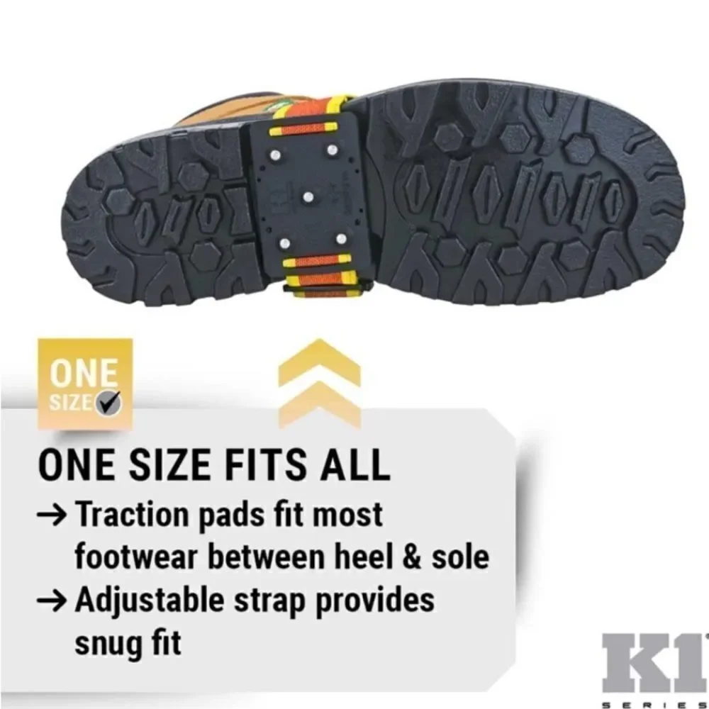 K1 Mid-Sole Ice Cleats Easily Rotate Traction Cleats Indoor/Outdoor Transition